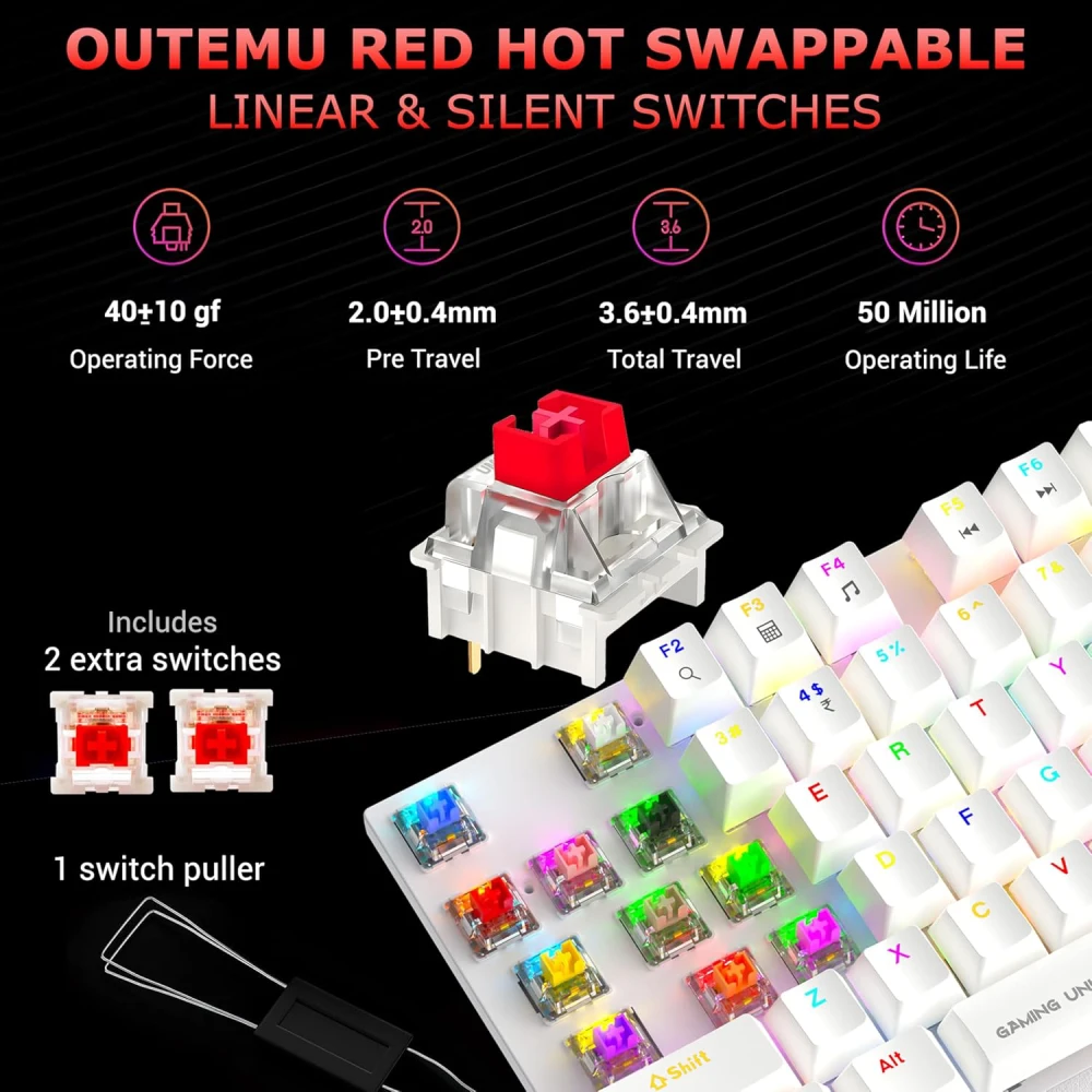 Ant Esports USB Mechanical Gaming Keyboard MK4100 RGB view 8